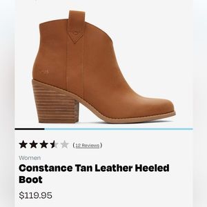 Constance Tan Leather Heeled Boot